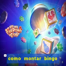 como montar bingo brinquedos toia