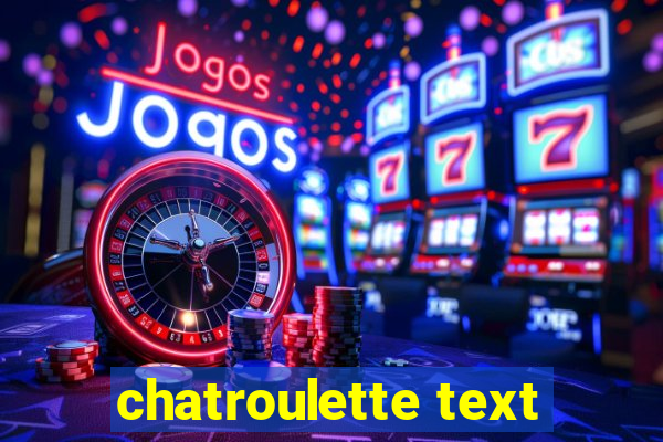 chatroulette text