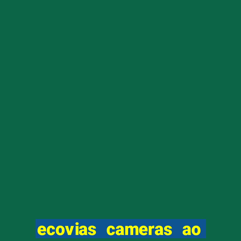 ecovias cameras ao vivo santos