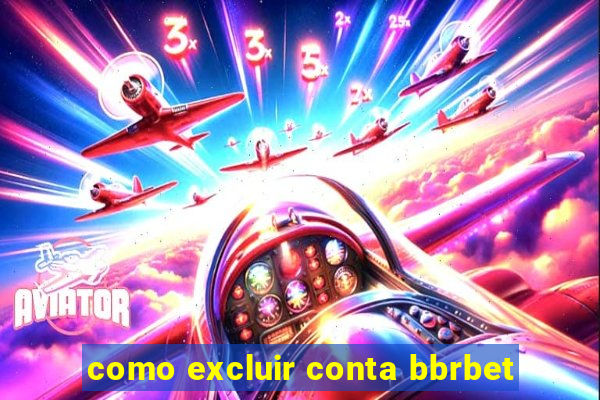 como excluir conta bbrbet