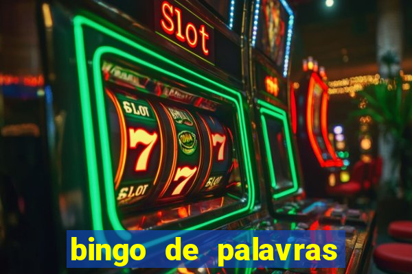 bingo de palavras de natal